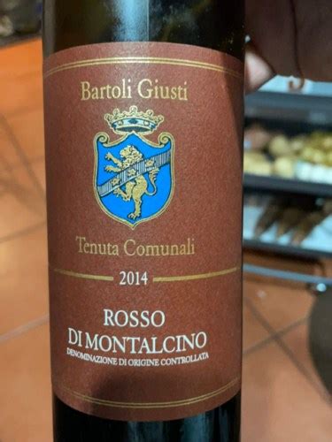 Bartoli Giusti Tenuta Comunali Rosso Di Montalcino Vivino Us