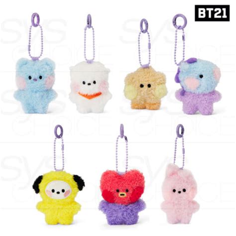 BTS BT21 Official Authentic Goods Mini Minini Bag Charm Doll Tracking