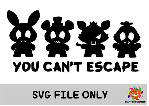 Fnaf You Cant Escape Svg Etsy