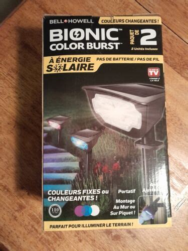 Bell Howell Bionic Color Burst 2 Pack Solar Lights ASTV Color Changing