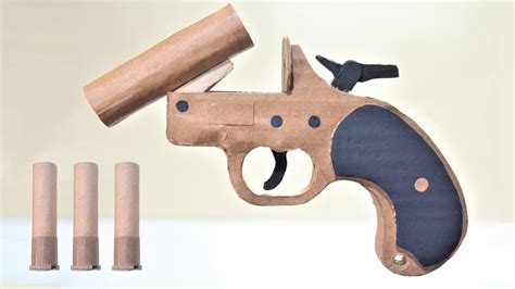 Pubg Flare Gun How To Make Diy Gun From Cardboard That Shoots Youtube