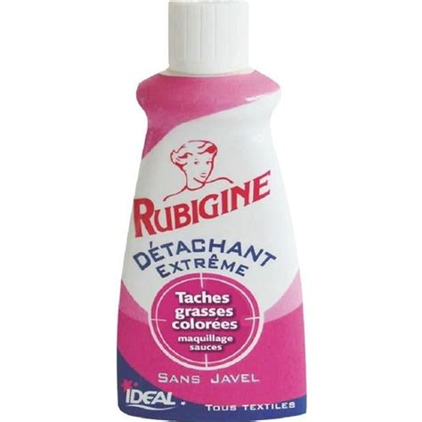 Détachant tâches organiques Rubigine Flacon 100 ml Tâches grasses