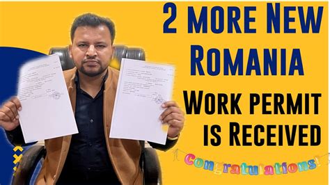 More New Work Romania Work Permit Received Congratulations Navdeep