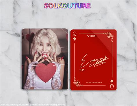Gidle I Love Nude Love Version Kpop Photocards With Etsy