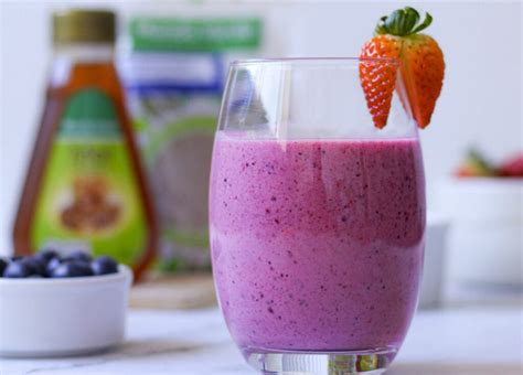 Smoothie De Frutas Vermelhas Psyllium Rede Food Service