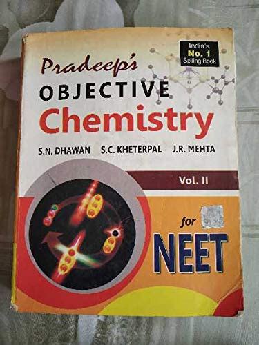 Amazon In Buy Pradeep Objective Chemistry For Neet Volume Book