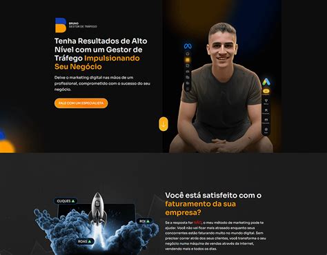 Landing Page Gestor De Tr Fego Behance