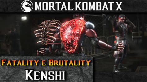 Mortal Kombat X ITA 60fps Fatality E Brutality Kenshi YouTube