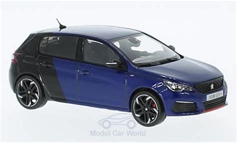 Coche Miniatura Peugeot 308 GTI 1 43 Norev GTi Coupe Franche Azul Negro