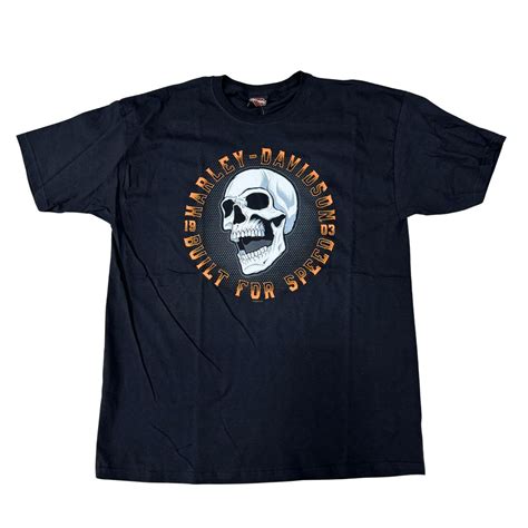 Camiseta Harley Davidson Alicante Para Hombre Calavera Negra