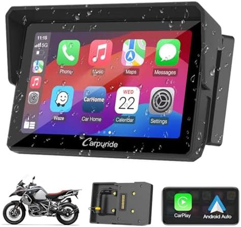 Carpuride W502B Écran Carplay pour BMW Moto R1200GS R1250GS S1000XR