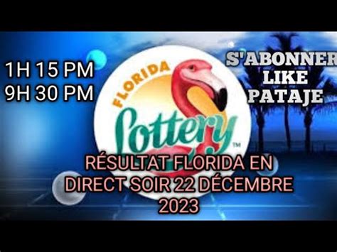 RÉSULTAT FLORIDA EN DIRECT SOIR 22 FEVRIVRIER 2023 YouTube