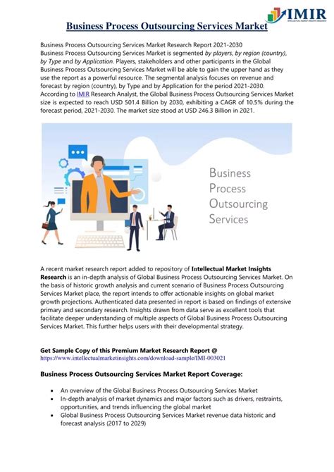 Ppt Business Process Outsourcing Services Market Powerpoint