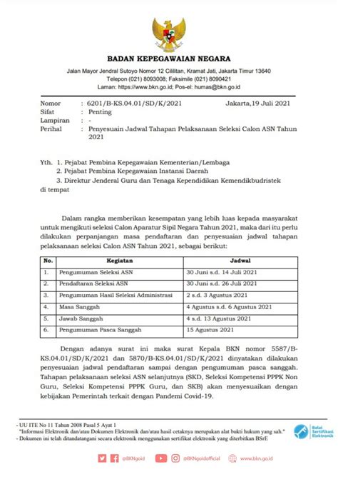 Jadwal Terbaru Cpns Pendaftaran Diperpanjang Hingga Juli