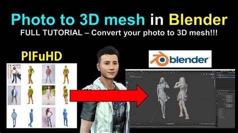 Pifuhd Photo To D Mesh In Blender Freedom Arts D