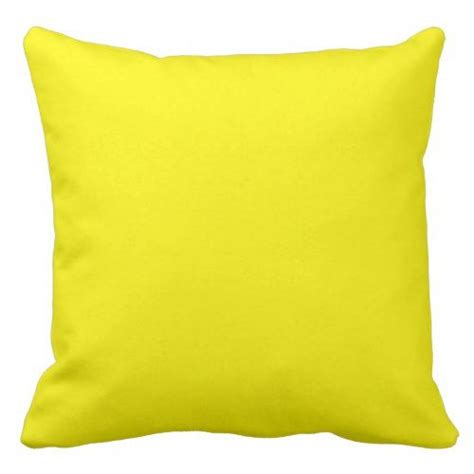 Lemon Solid Color Background Throw Pillow Decor Diy Cyo Customize Home