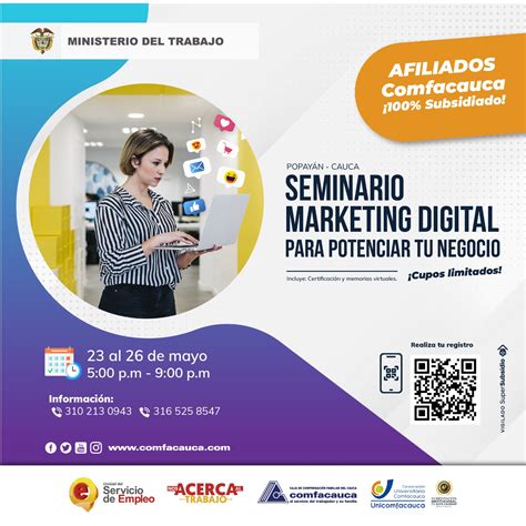 Seminario Marketing Digital Para Potenciar Tu Negocio Comfacauca