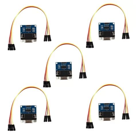 5X MAX3232 RS232 Schnittstelle Auf TTL Konverter Modul DB9 Anschluss W