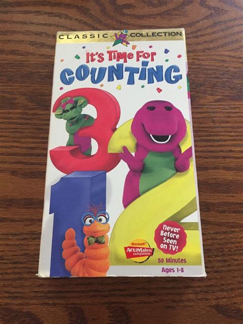 Barney Its Time For Counting Vhs 1998 Ebay