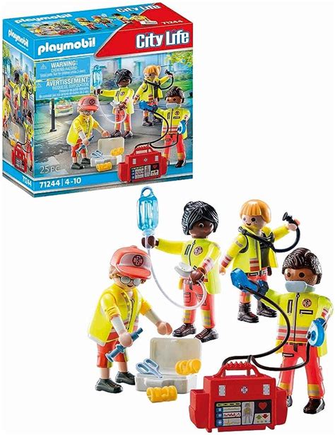 Playmobil Equipe De Secouristes City Life Les Secours H Ros