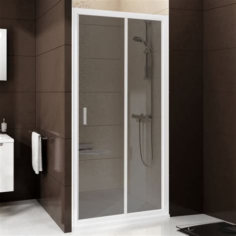 Душевая дверь в нишу Ravak BLDP2-100 Grape, профиль белый, раздвижная ...