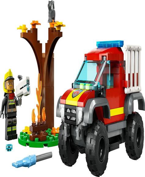 Lego® City Fire 4x4 Fire Truck Rescue 60393 Building Set 97 Pieces