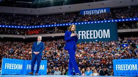 Kamala Harris And Tim Walz Take Campaign To Packed Milwaukee Rally