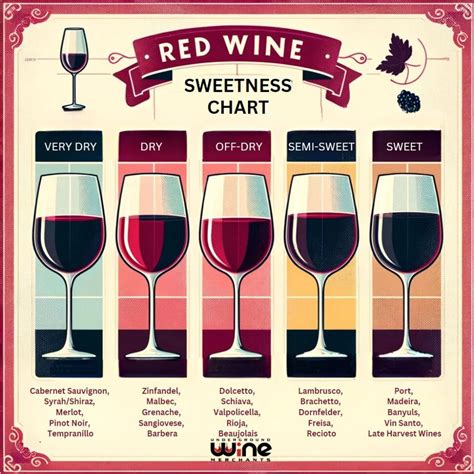 Red Wine Sweetness Chart Unveiling The Spectrum Of Flavors