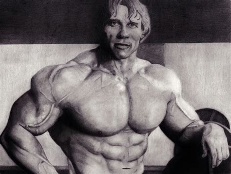 My Pencil Drawing Of Arnold Schwarzenegger Big Biceps Build