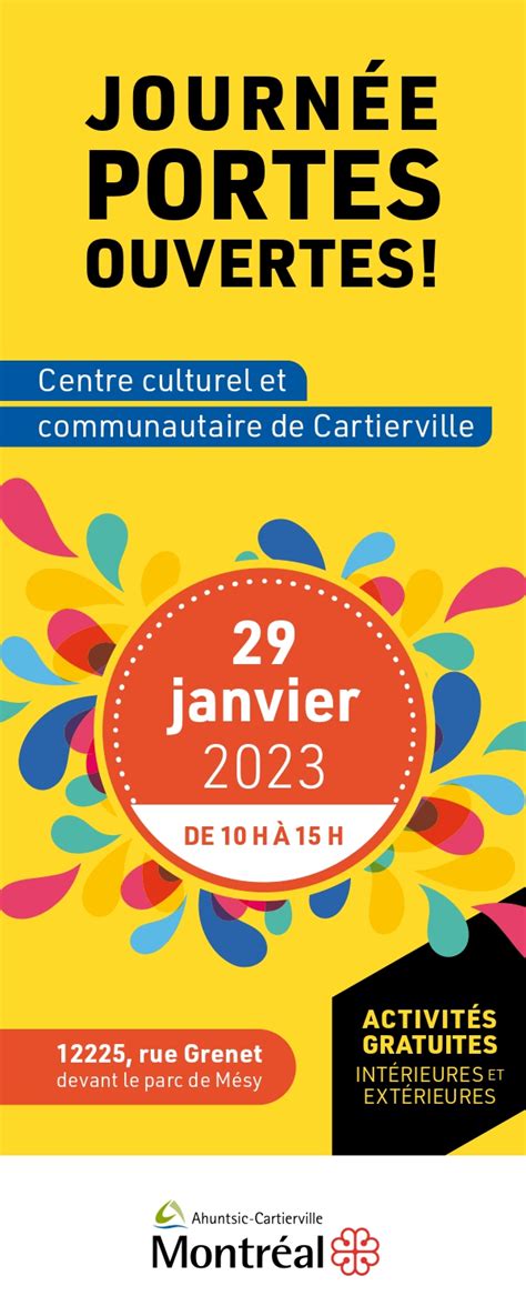 Journée portes ouvertes au Centre culturel et communautaire de Cartierville