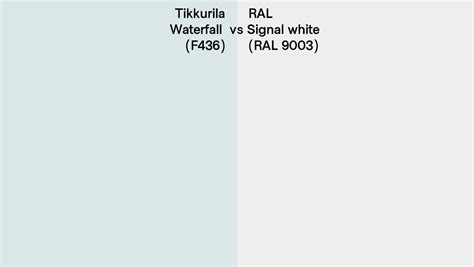 Tikkurila Waterfall F Vs Ral Signal White Ral Side By Side