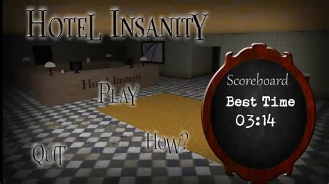 Hotel Insanity Horror Game Full Gameplay Youtube