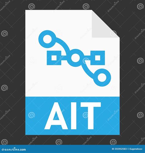 Modern Flat Design Of Ait Illustration File Icon For Web Stock Vector