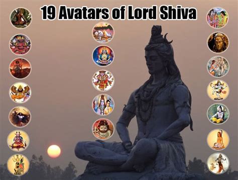 19 Avatars of Lord Shiva https://www.ritiriwaz.com/19-avatars-of-lord ...