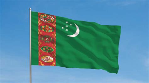 Turkmenistan Flag - Ayan Travel Agency Turkmenistan