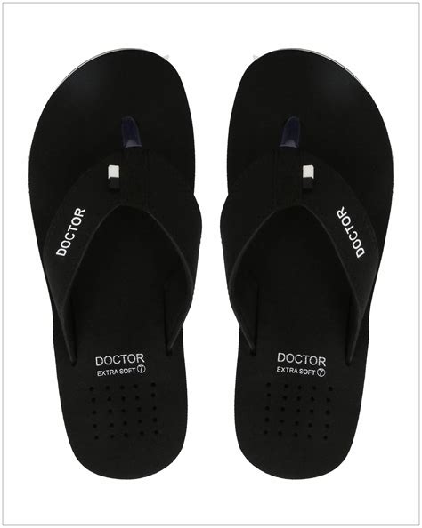 Buy Doctor Extra Soft Flip Flops For Men Black Online At Low Prices