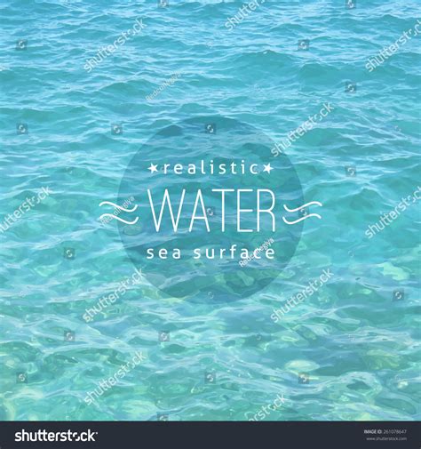 Vector Realistic Water Texture Sample Text Stock Vector (Royalty Free ...