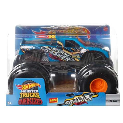 Hot Wheels Monster Trucks Oversized Podium Crasher Vozilo Mattel Nakupovanje V Igra Eshop