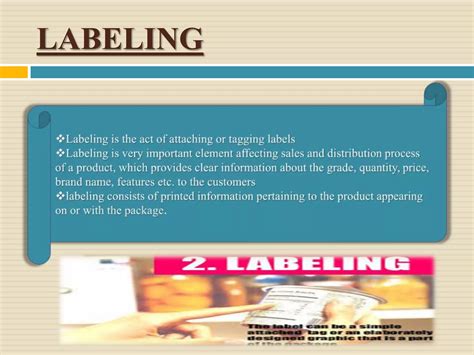 labeling  packaging pptx
