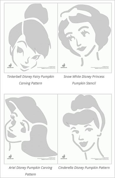 Disney Pumpkin Stencils: Over 130 Printable Pumpkin Patterns