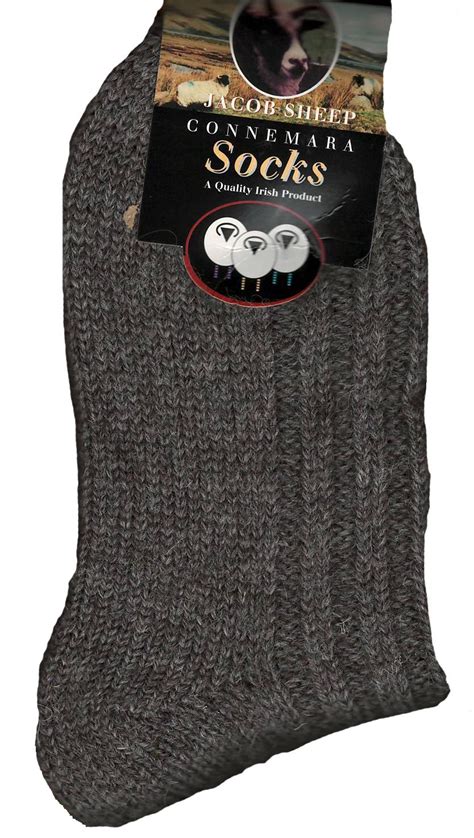 Connemara Socks Jacob Sheep Wool Sock Greige Clothing Accessories At