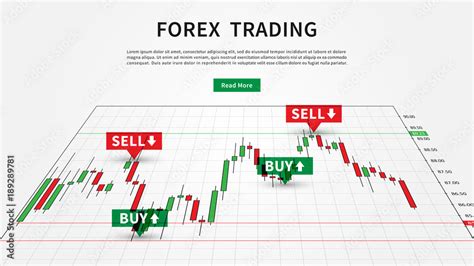 Vetor Do Stock Forex Trading Signals Vector Illustration Buy And Sell