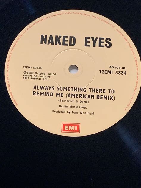 Naked Eyes Always Something There To Remind Me Single Music Media CDs DVDs Other