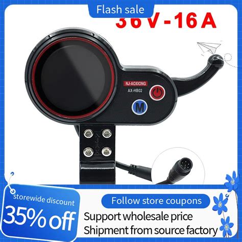 NJ-AOXIONG AX-HB02 Electric Scooter Dashboard 36V NJAX-T 36V 48V Meter ...