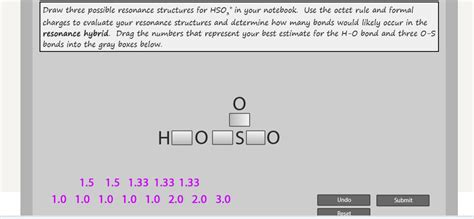 Solved Draw three possible resonance structures for HSO3+in | Chegg.com