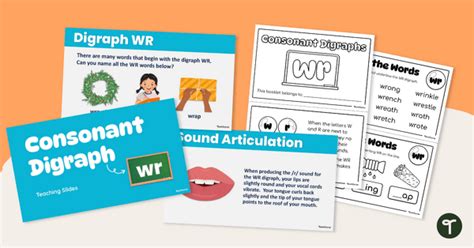 Wr Digraph Lesson Resource Pack Teach Starter