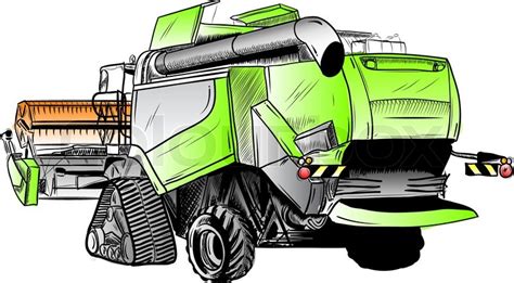 Combine Harvester Drawing At Getdrawings Free Download