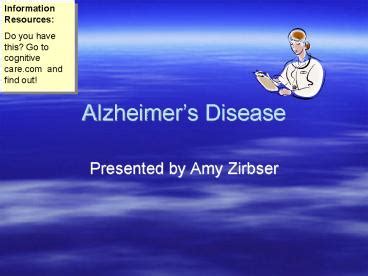 Ppt Alzheimers Disease Powerpoint Presentation Free To View Id