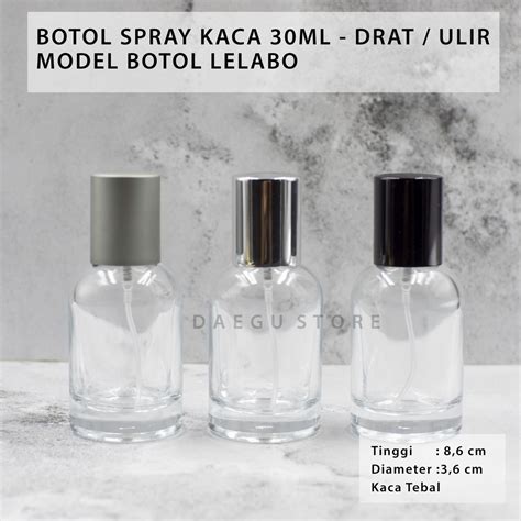 Jual Botol Parfum 30ml Spray Kaca Tebal Bening Refill Isi Ulang