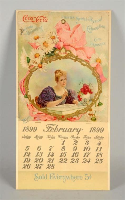 1899 Coca Cola Calendar Value Price Guide